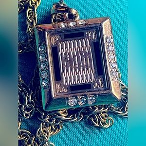 Middle eastern necklace gold tone crystal XUPING Unisex rare